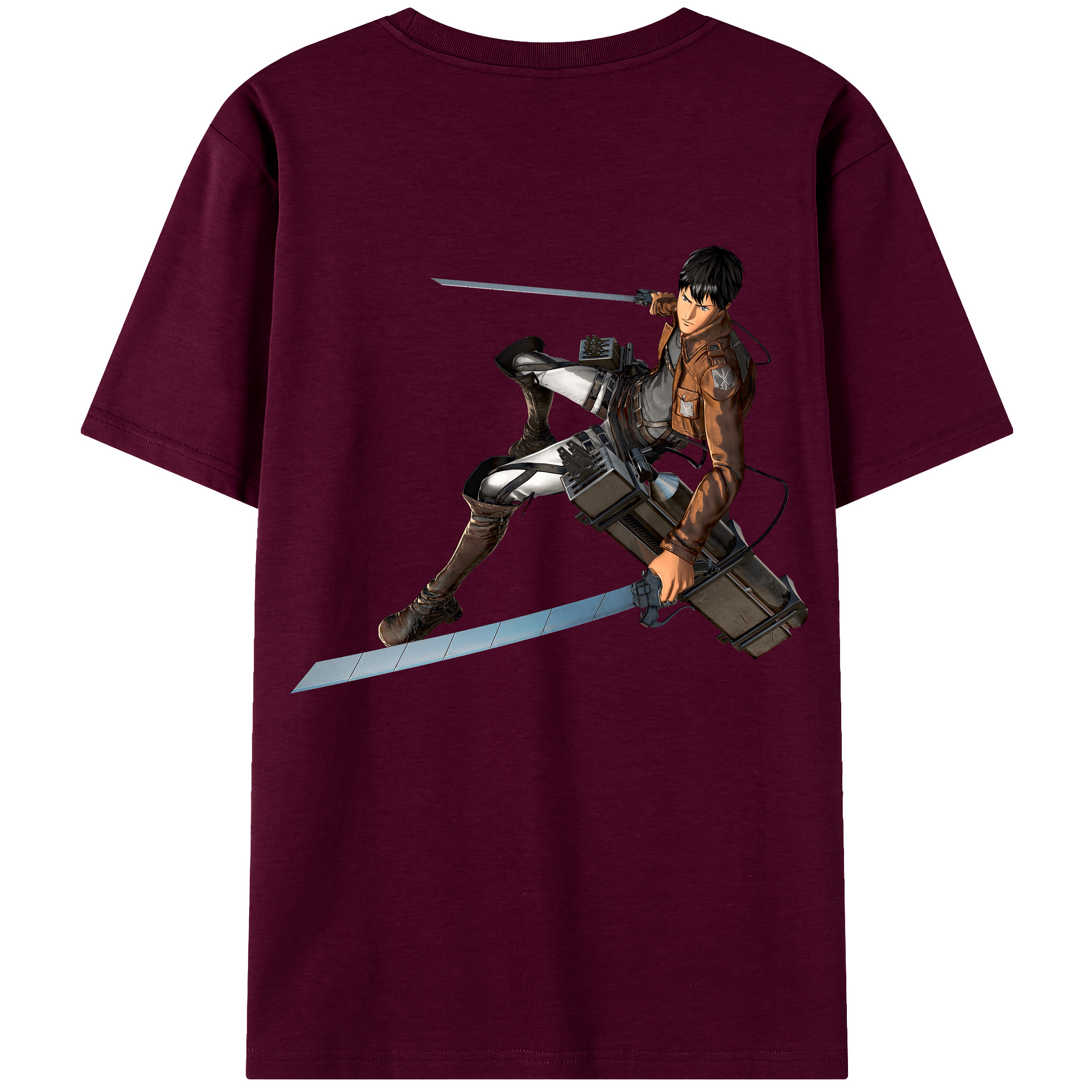 （画像用） 進撃の巨人 ベルトルト・フーバー Attack on Titan Bertholdt Hoover レディース半袖Tシャツ(バックプリント)